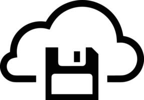 Cloud icon symbol image. Illustration of the hosting storage design vector