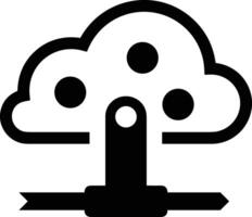 Cloud icon symbol image. Illustration of the hosting storage design vector