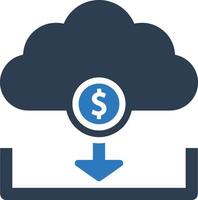 Cloud icon symbol image. Illustration of the hosting storage design vector
