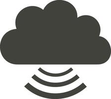 Cloud icon symbol image. Illustration of the hosting storage design vector