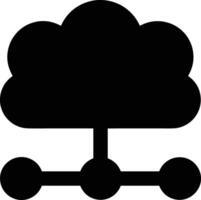 Cloud icon symbol image. Illustration of the hosting storage design vector