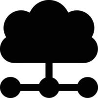 Cloud icon symbol image. Illustration of the hosting storage design vector