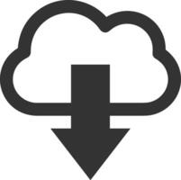 Cloud icon symbol image. Illustration of the hosting storage design vector