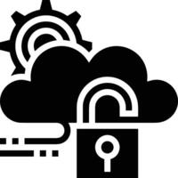 Cloud icon symbol image. Illustration of the hosting storage design vector