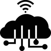 Cloud icon symbol image. Illustration of the hosting storage design vector