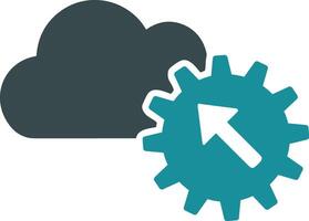 Cloud icon symbol image. Illustration of the hosting storage design vector