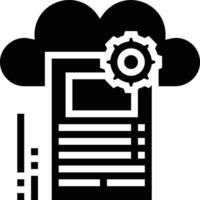 Cloud icon symbol image. Illustration of the hosting storage design vector