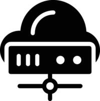 Cloud icon symbol image. Illustration of the hosting storage design vector