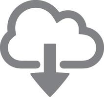 Cloud icon symbol image. Illustration of the hosting storage design vector