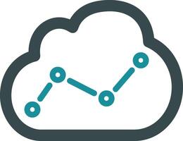 Cloud icon symbol image. Illustration of the hosting storage design vector