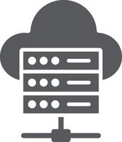 Cloud icon symbol image. Illustration of the hosting storage design vector