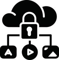 Cloud icon symbol image. Illustration of the hosting storage design vector