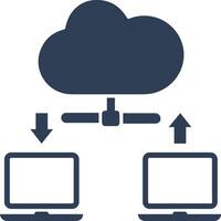 Cloud icon symbol image. Illustration of the hosting storage design vector