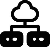 Cloud icon symbol image. Illustration of the hosting storage design vector