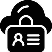 Cloud icon symbol image. Illustration of the hosting storage design vector