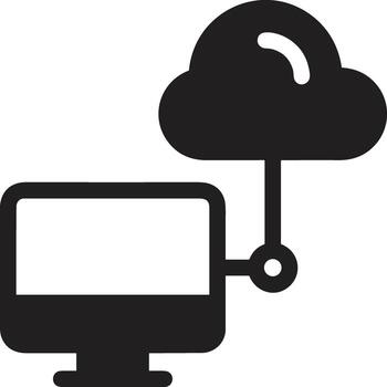 Cloud icon symbol image. Illustration of the hosting storage design vector