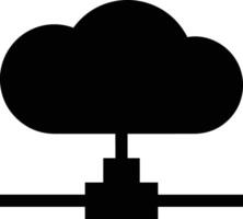 Cloud icon symbol image. Illustration of the hosting storage design vector