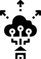 Cloud icon symbol image. Illustration of the hosting storage design vector