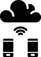 Cloud icon symbol image. Illustration of the hosting storage design vector