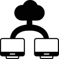 Cloud icon symbol image. Illustration of the hosting storage design vector