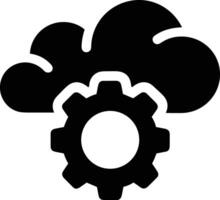 Cloud icon symbol image. Illustration of the hosting storage design vector