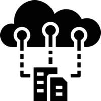 Cloud icon symbol image. Illustration of the hosting storage design vector