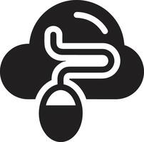 Cloud icon symbol image. Illustration of the hosting storage design vector