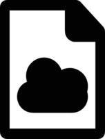 Cloud icon symbol image. Illustration of the hosting storage design vector