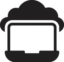 Cloud icon symbol image. Illustration of the hosting storage design vector