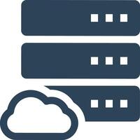 Cloud icon symbol image. Illustration of the hosting storage design vector