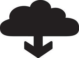 Cloud icon symbol image. Illustration of the hosting storage design vector