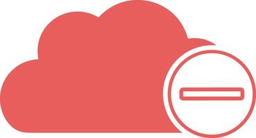 Cloud icon symbol image. Illustration of the hosting storage design vector