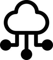 Cloud icon symbol image. Illustration of the hosting storage design vector