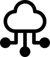 Cloud icon symbol image. Illustration of the hosting storage design vector