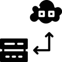 Cloud icon symbol image. Illustration of the hosting storage design vector