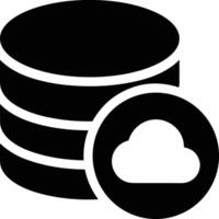 Cloud icon symbol image. Illustration of the hosting storage design vector