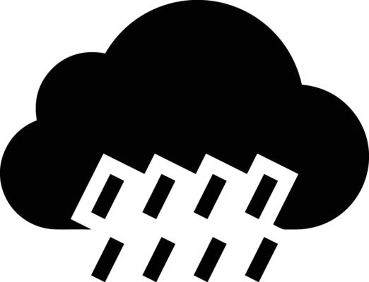 Cloud icon symbol image. Illustration of the hosting storage design