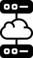 Cloud icon symbol image. Illustration of the hosting storage design vector