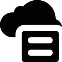 Cloud icon symbol image. Illustration of the hosting storage design vector