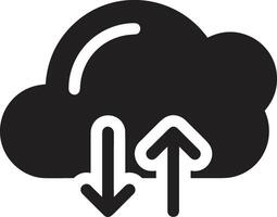 Cloud icon symbol image. Illustration of the hosting storage design vector