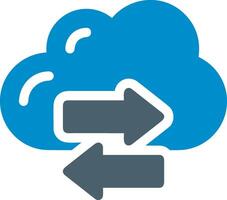 Cloud icon symbol image. Illustration of the hosting storage design vector