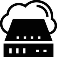 Cloud icon symbol image. Illustration of the hosting storage design vector