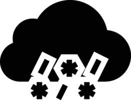 nube icono símbolo imagen. ilustración de el hospedaje almacenamiento diseño vector