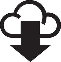 Cloud icon symbol image. Illustration of the hosting storage design vector