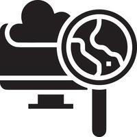 Cloud icon symbol image. Illustration of the hosting storage design vector