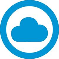 Cloud icon symbol image. Illustration of the hosting storage design vector