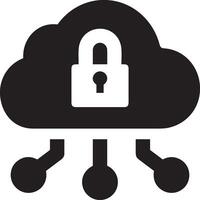 Cloud icon symbol image. Illustration of the hosting storage design vector