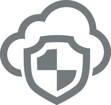 Cloud icon symbol image. Illustration of the hosting storage design vector