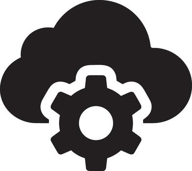 Cloud icon symbol image. Illustration of the hosting storage design vector