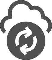 Cloud icon symbol image. Illustration of the hosting storage design vector